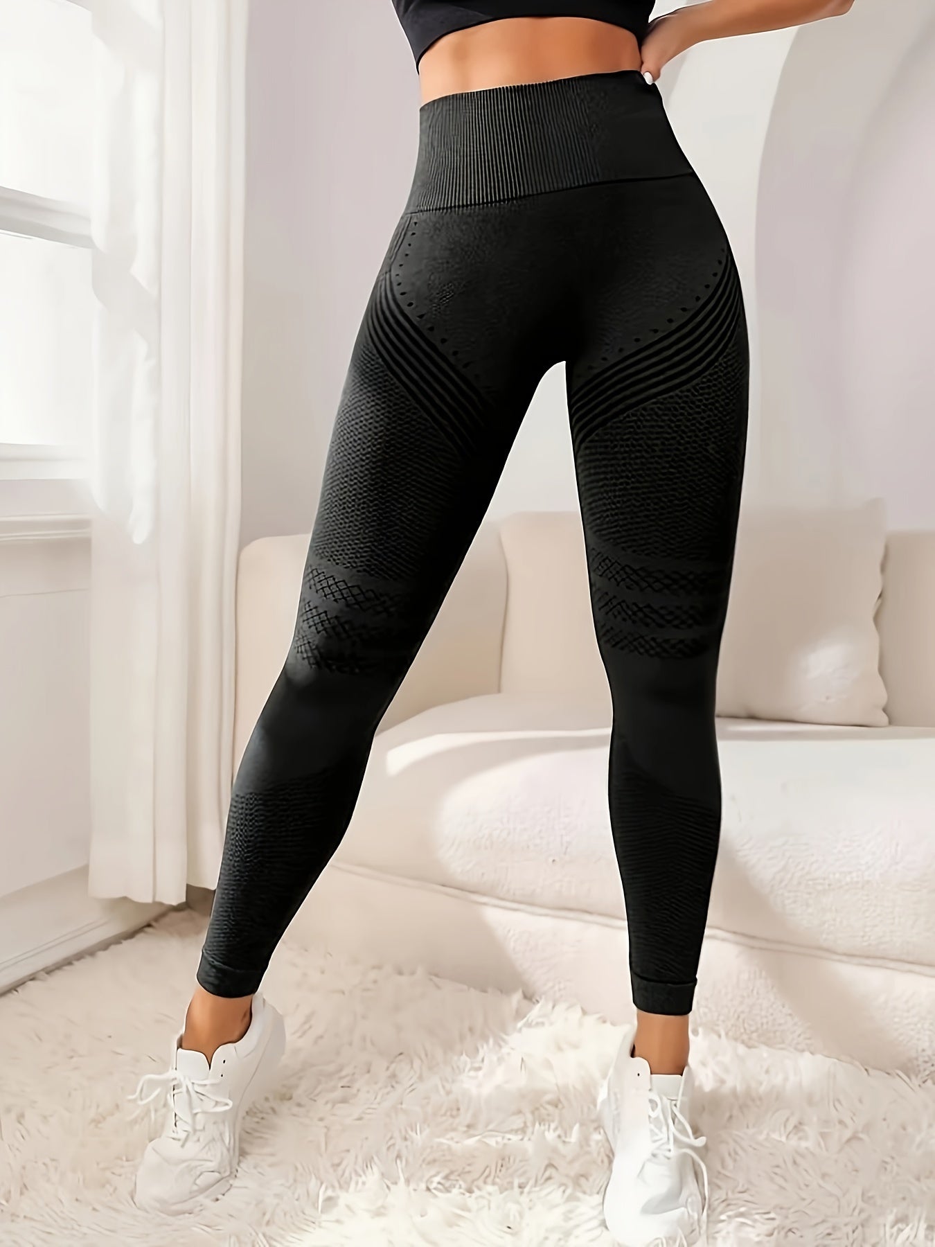 Moisture Wicking Sculpting Seamless Yoga Leggings for Women