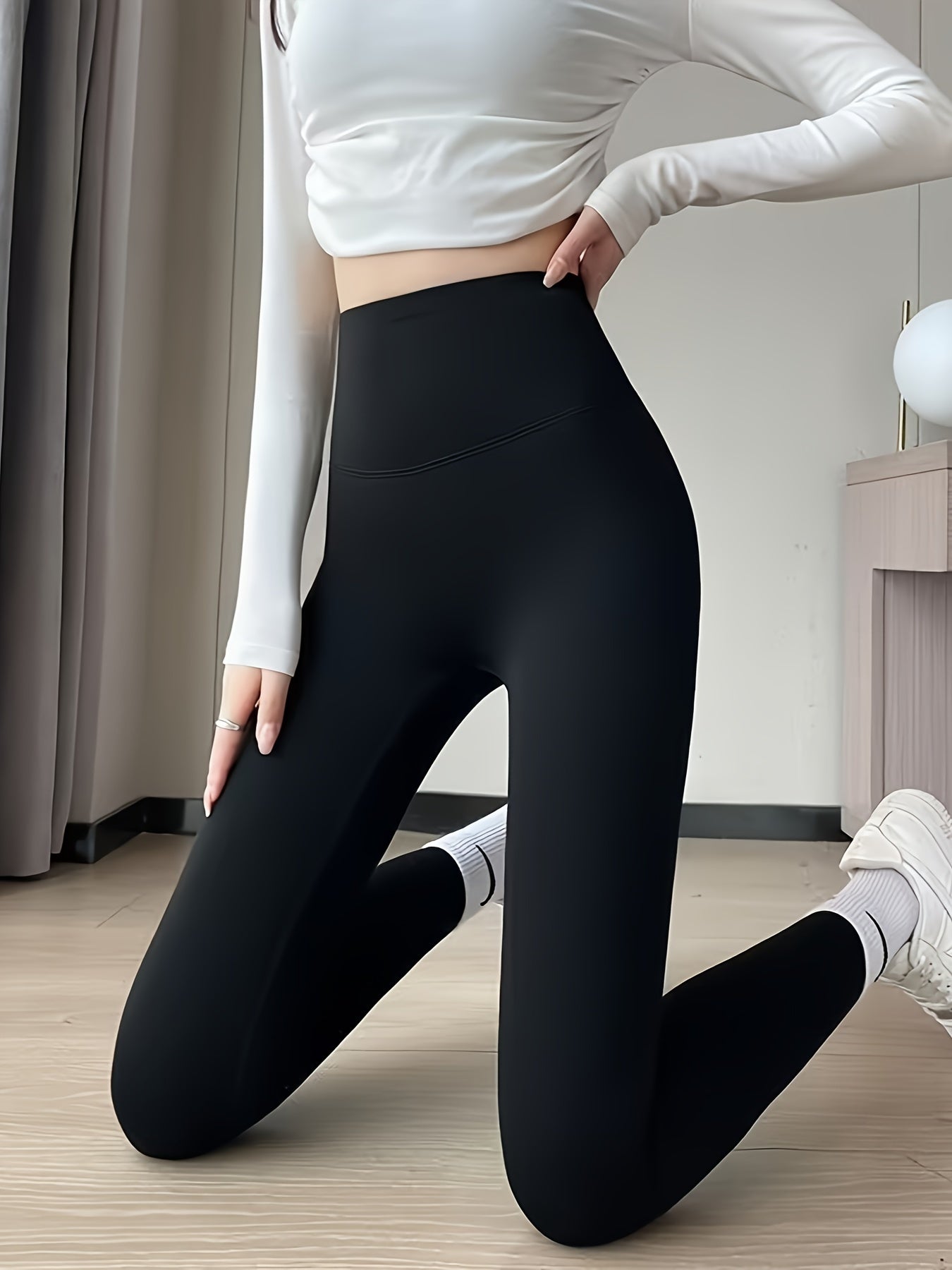 Fall/Winter Shark Pants Fleece-Lined Yoga Leggings – Thick, Comfortable Jeggings for All Seasons