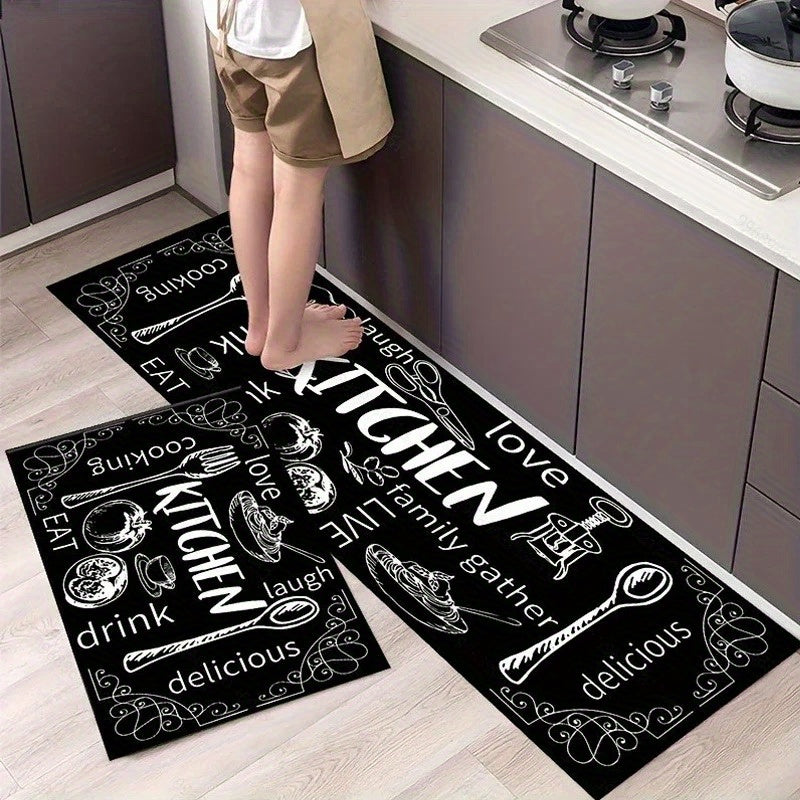 Kitchen Waterproof Floor Mat - Washable Long Rug