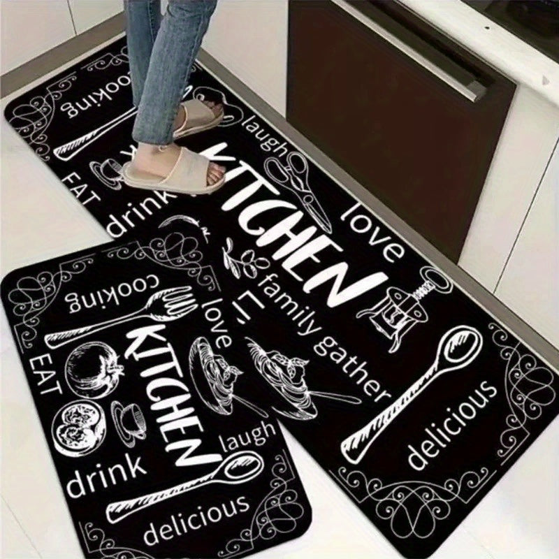 Kitchen Waterproof Floor Mat - Washable Long Rug