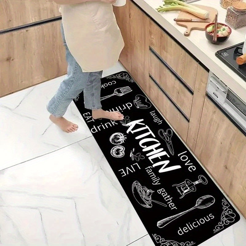 Kitchen Waterproof Floor Mat - Washable Long Rug