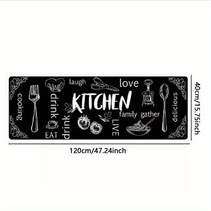 Kitchen Waterproof Floor Mat - Washable Long Rug