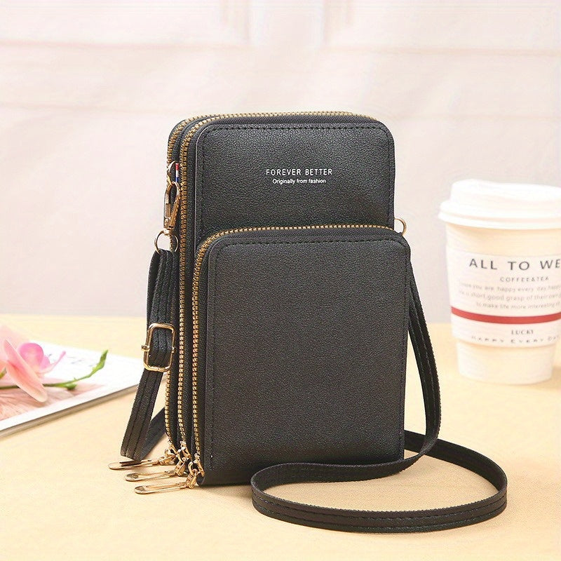 Women’s Crossbody Bag Phone Purse Messenger Bag - RFID Blocking Wallet with Touch Screen Functionality