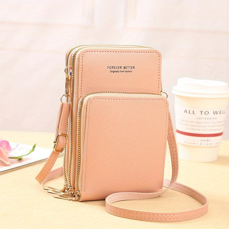 Women’s Crossbody Bag Phone Purse Messenger Bag - RFID Blocking Wallet with Touch Screen Functionality