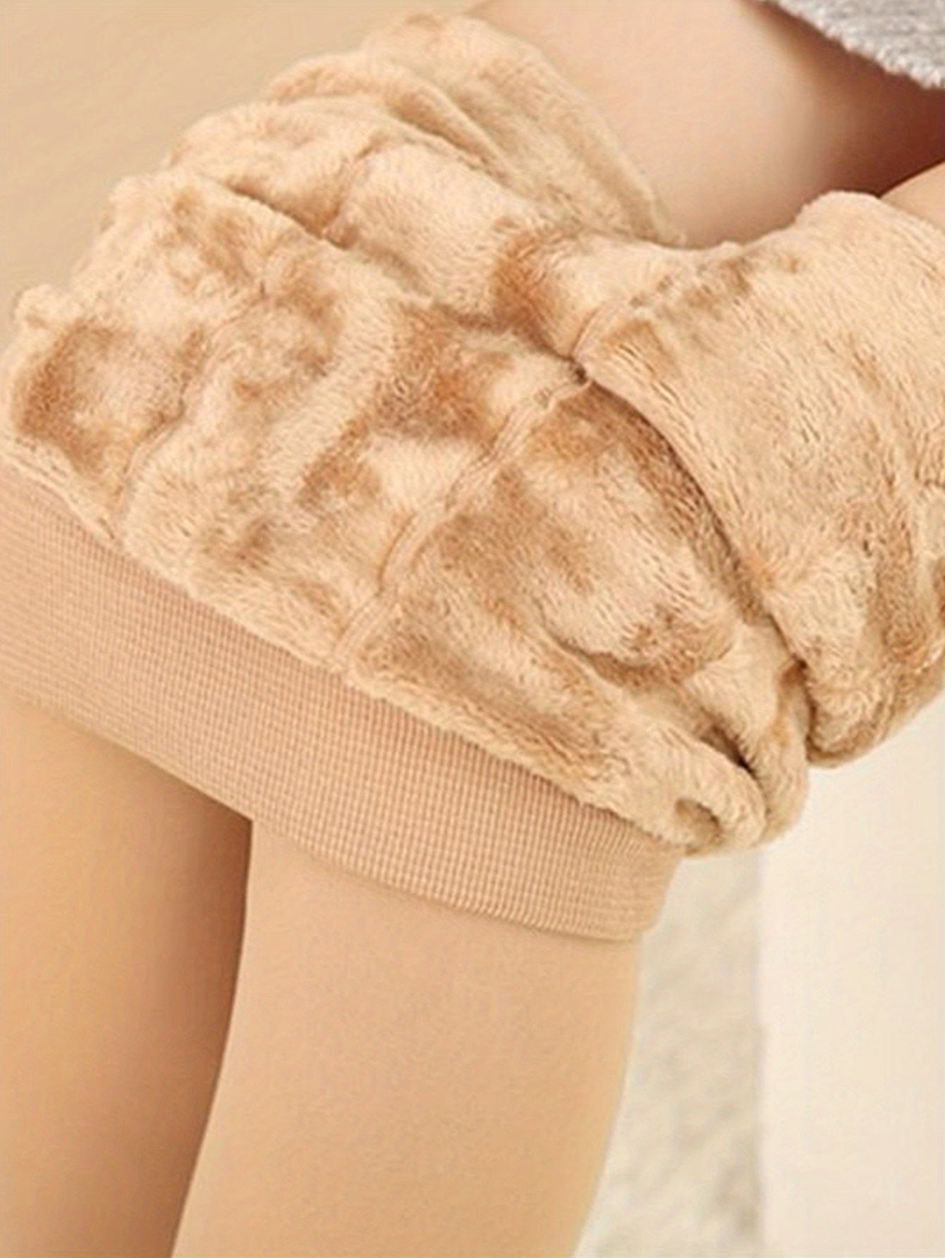 2pcs Elegant High-Waist Fleece-Lined Thermal Leggings for Women - Warm, Perfect for Winter