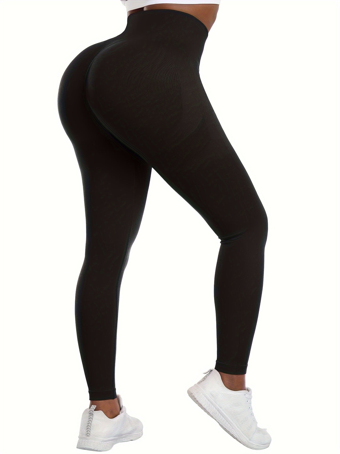 Seamless Workout Leggings for Women – Gym Scrunch Pants, High-Waisted, Medium Stretch Sports Tights