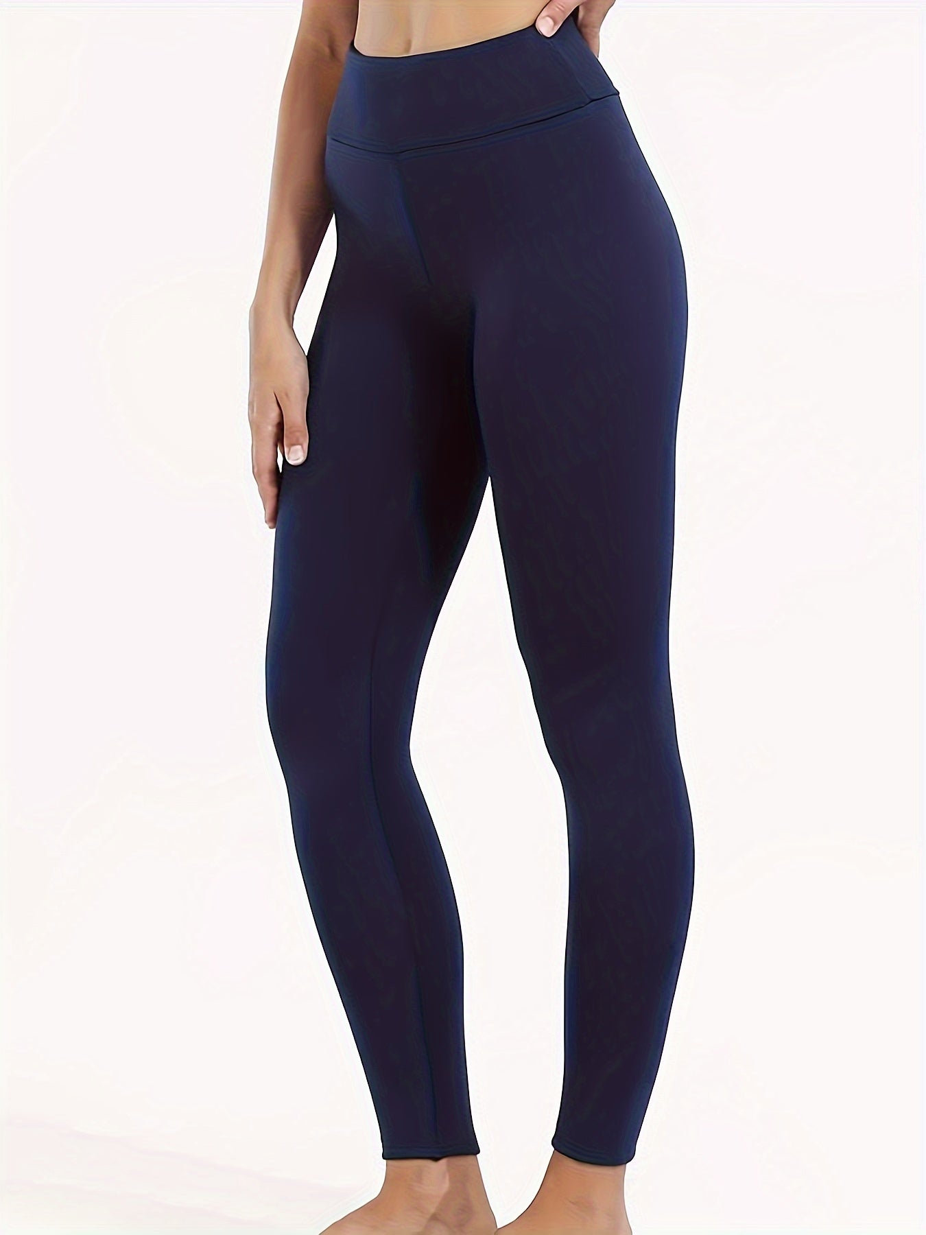 Fleece Thermal Leggings, Casual Skinny Leggings for Fall & Winter