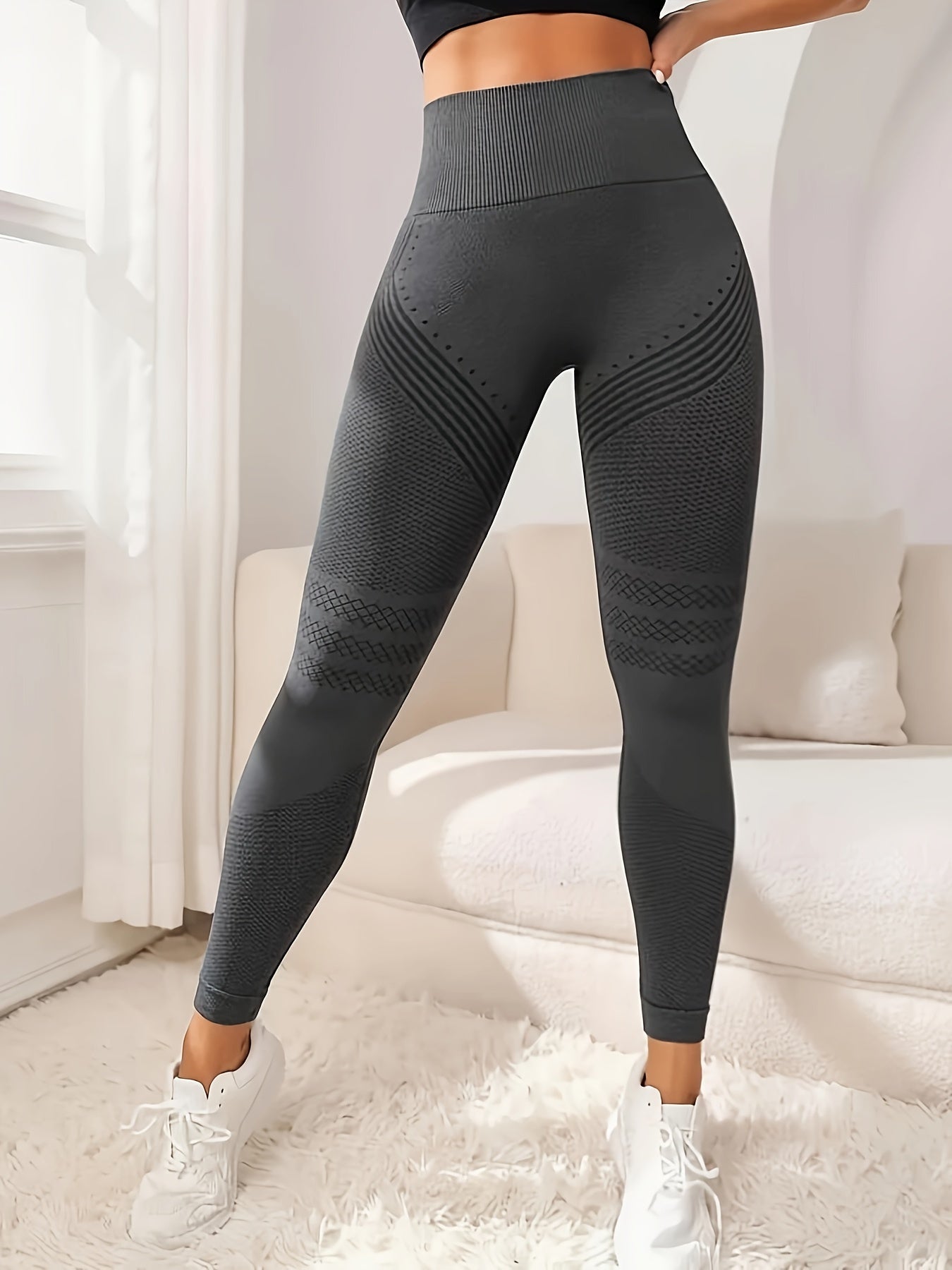 Moisture Wicking Sculpting Seamless Yoga Leggings for Women