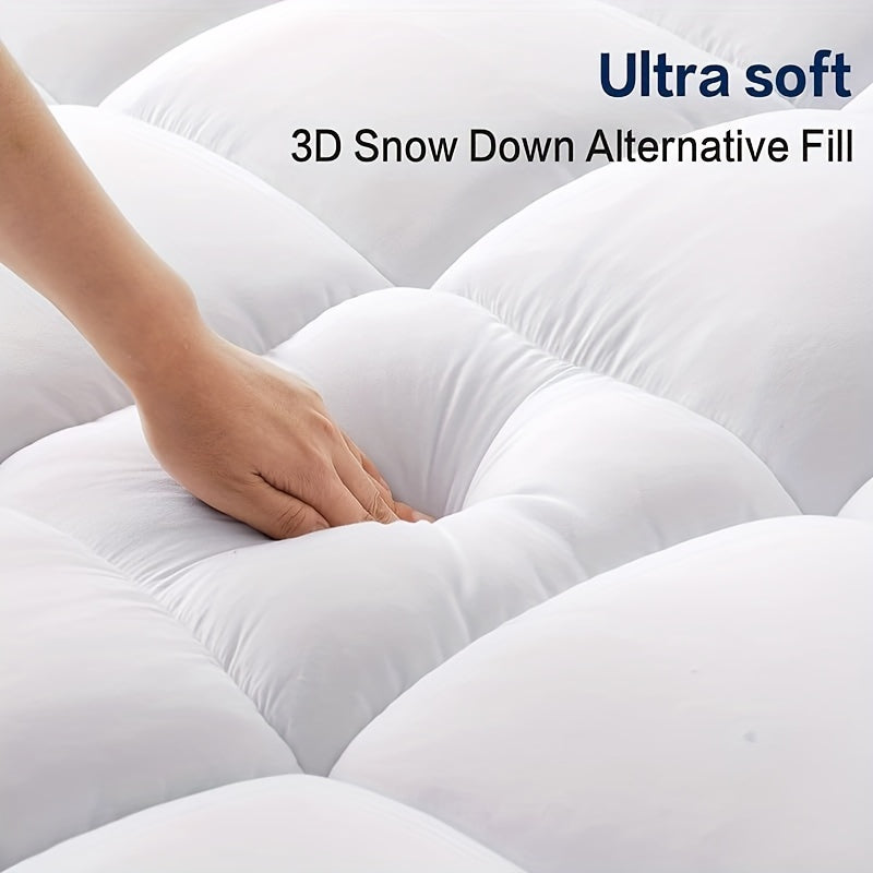 Luxurious Soft Mattress Topper – Extra Thick 900GSM Down Alternative Fill with Pillow Top Design