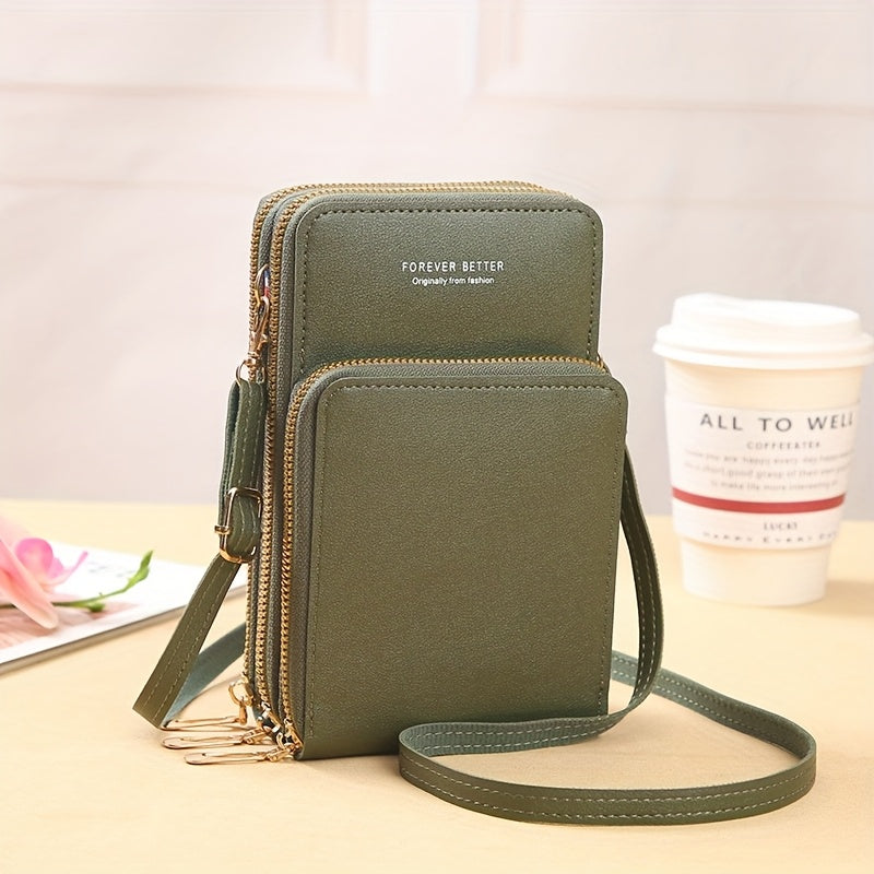 Women’s Crossbody Bag Phone Purse Messenger Bag - RFID Blocking Wallet with Touch Screen Functionality