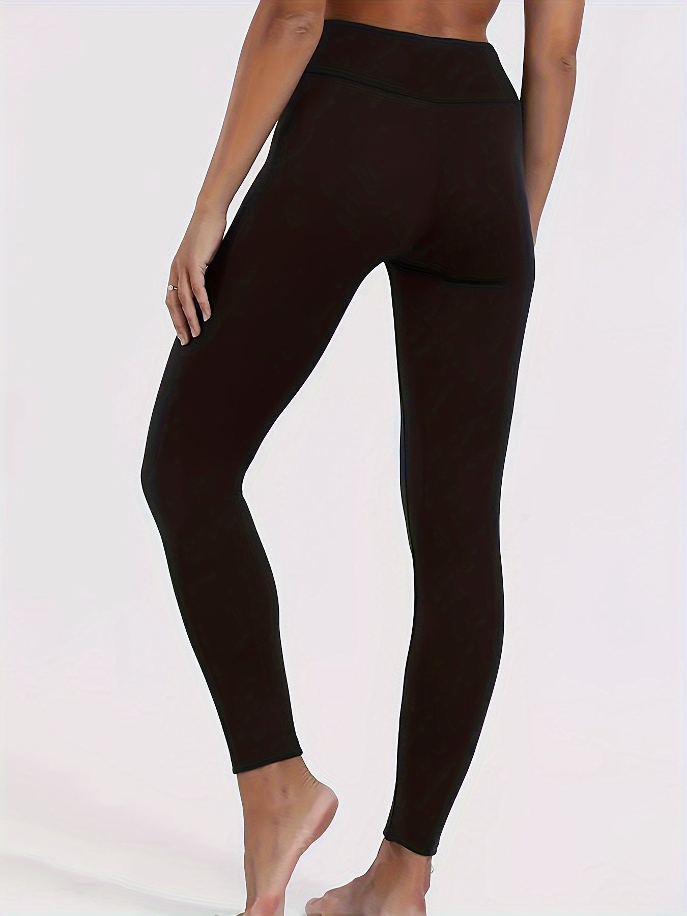 Fleece Thermal Leggings, Casual Skinny Leggings for Fall & Winter